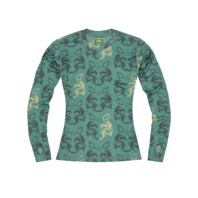 WOMENS TIGER MESH LONGSLEEVE [TURQUOISE] sold by Corteiz