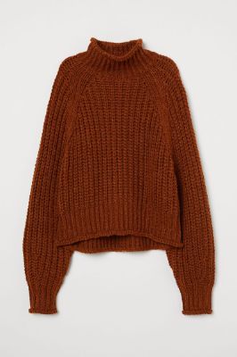 Ribbed polo-neck jumper sold by H&M