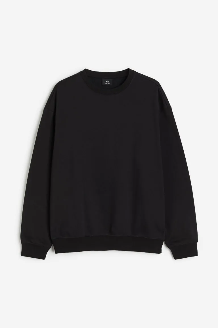 H&M - Loose Fit Sweatshirt - Black sold by H&M