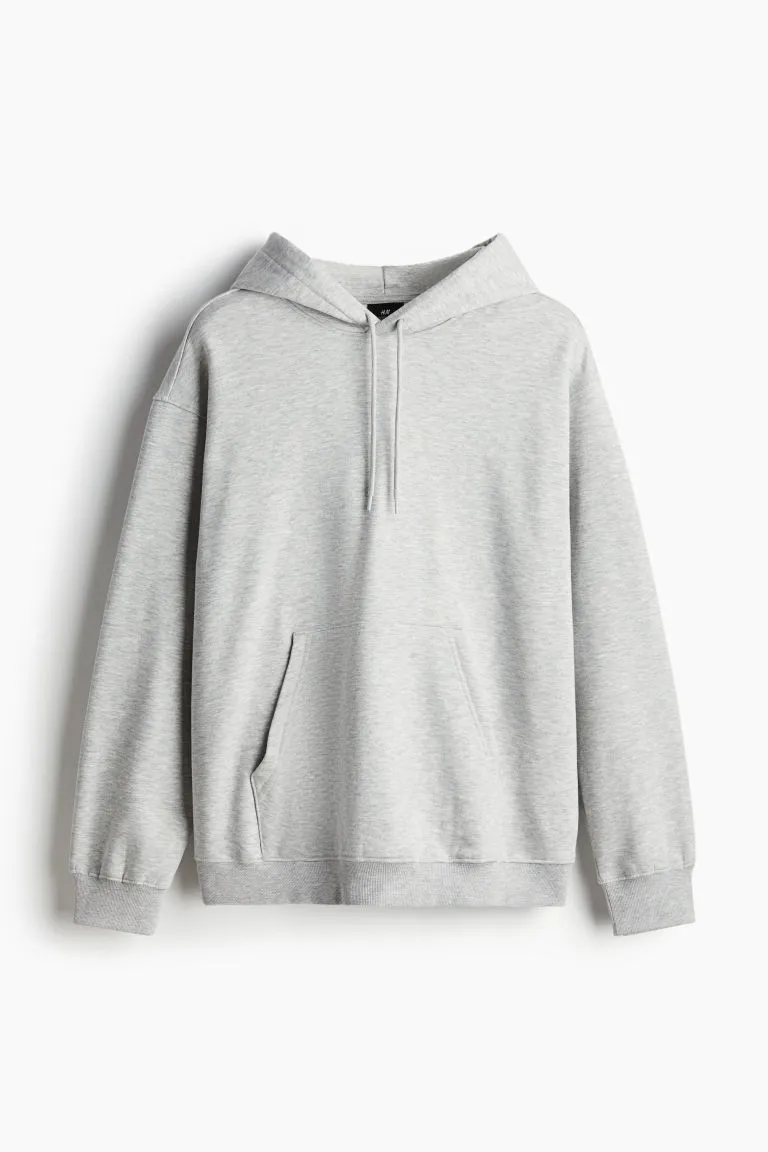 H&M - Loose Fit Hoodie - Grey sold by H&M