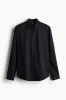 H&M - Slim Fit Shirt - Black sold by H&M