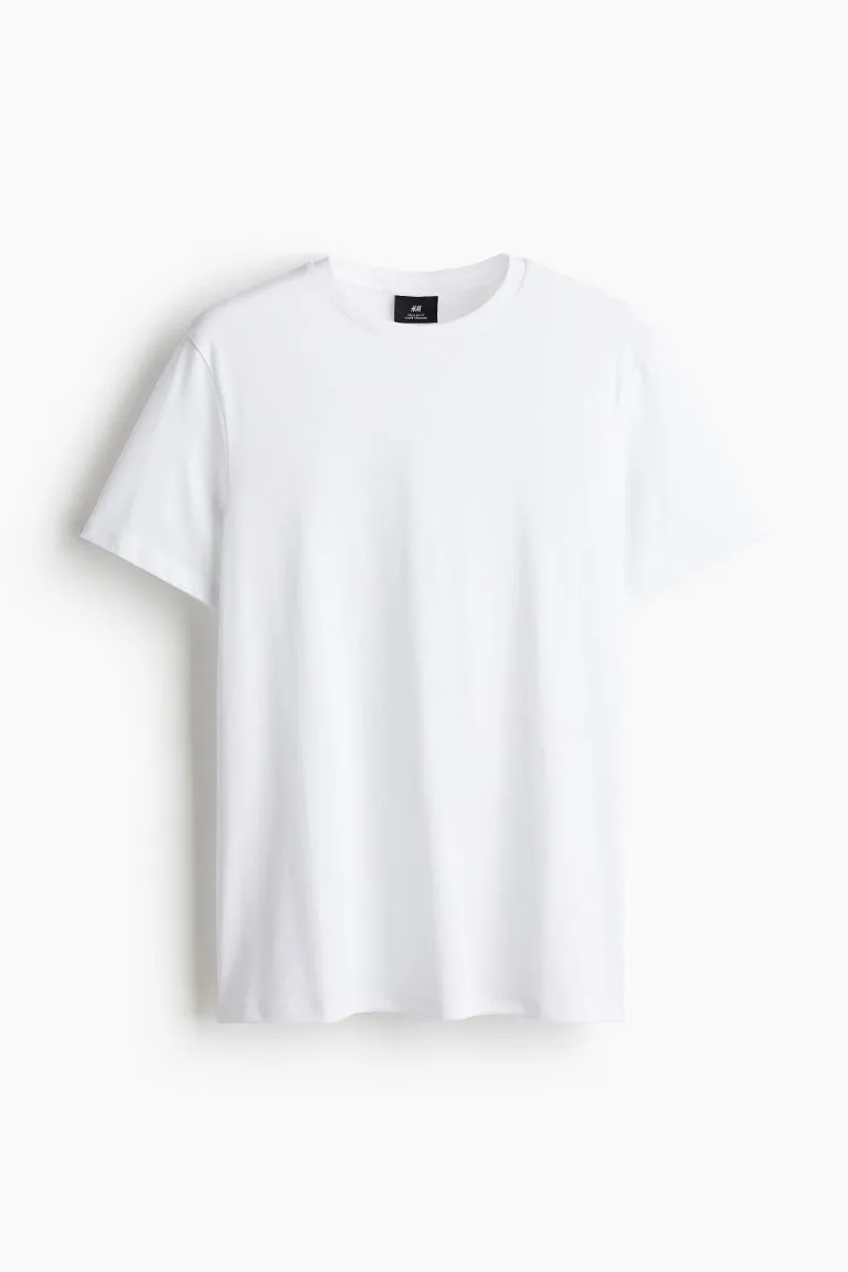 H&M - Regular Fit T-shirt - White sold by H&M