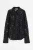 H & M - Lace shirt - Black sold by H&M