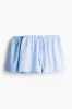 H&M - 2-pack cotton poplin pyjama shorts - Blue sold by H&M