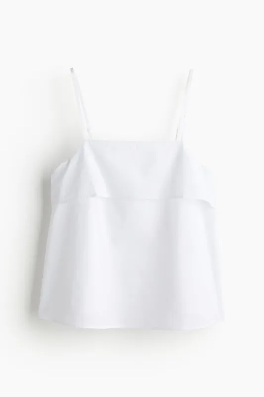 H & M - A-line strappy top - White sold by H&M