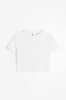H & M - Cropped T-shirt - White sold by H&M