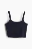 H & M - Cropped strappy top - Blue sold by H&M