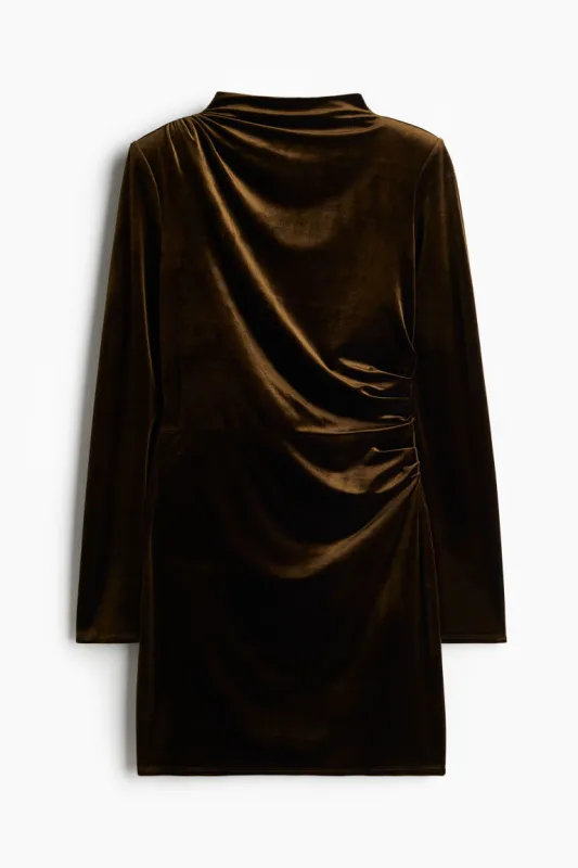 H & M - Shoulder-pad mini dress - Green sold by H&M