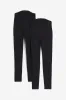 H&M - MAMA 2-pack jersey leggings - Black sold by H&M