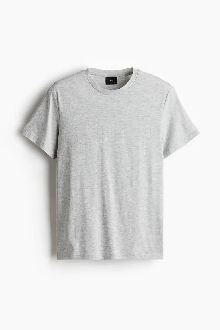 H&M - Regular Fit T-shirt - Grey sold by H&M