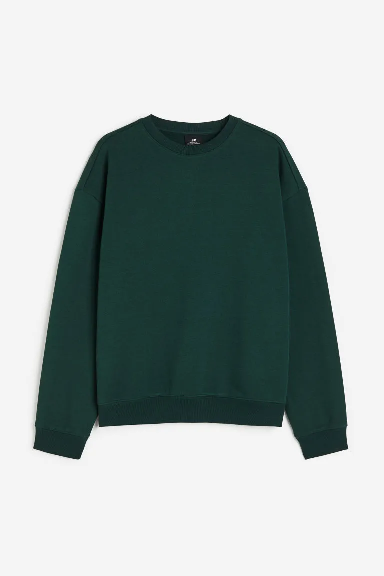 H & M - Loose Fit Sweatshirt - Green sold by H&M