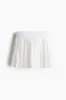 H & M - Pleated tennis skirt with DryMove - White sold by H&M