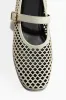 H & M - Perforated Mary Jane ballet pumps - Beige sold by H&M