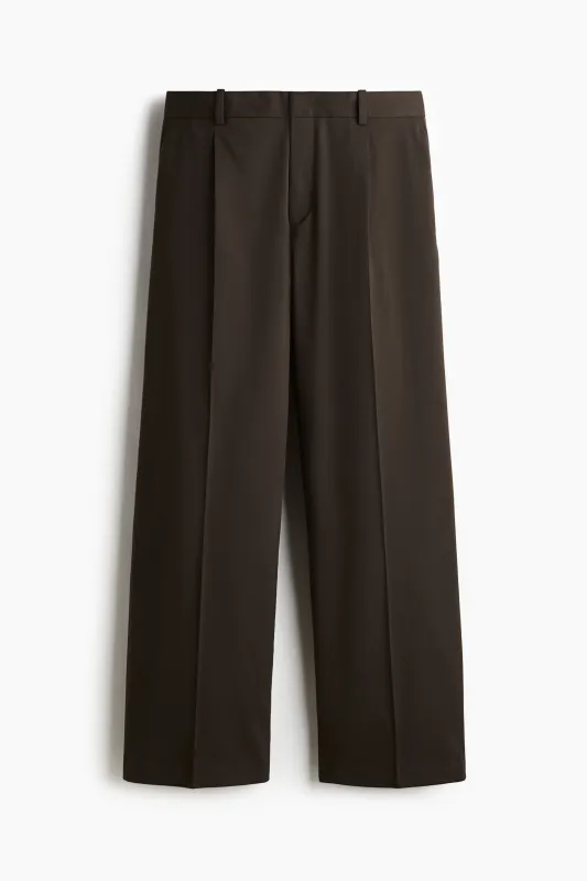 H & M - Loose Fit Tailored trousers - Green sold by H&M