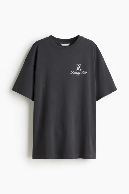 H & M - Oversized T-shirt - Grey sold by H&M
