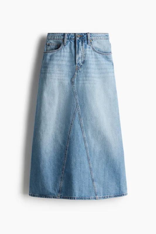 H & M - A-line denim skirt - Blue sold by H&M