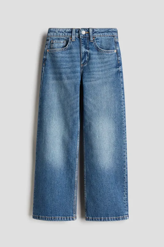 H & M - Wide Leg Jeans - Blue sold by H&M