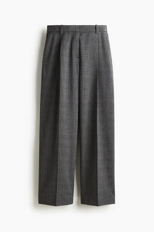 H & M - Wide tailored trousers - Grey sold by H&M