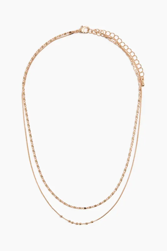 H & M - Two-strand necklace - Gold made by H&M