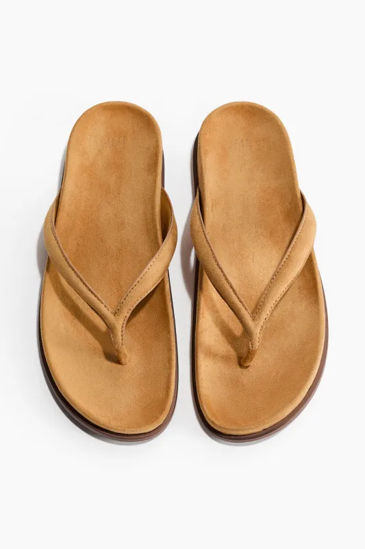 H & M - Footbed flip-flops - Yellow made by H&M