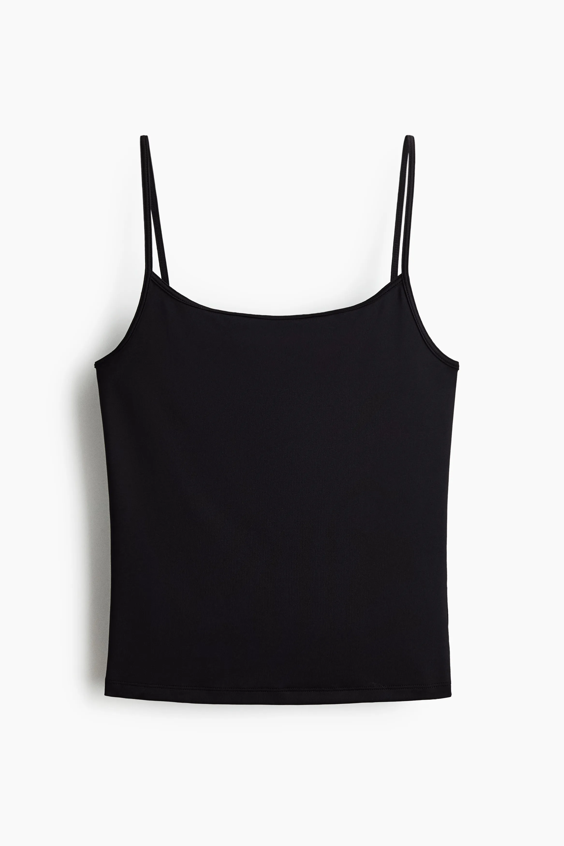 H & M - Jersey strappy top - Black sold by H&M