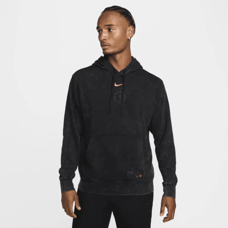 Chelsea FC Club Third Men's Nike Soccer French Terry Pullover Hoodie made by Nike