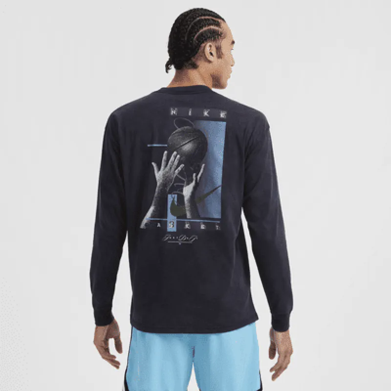 Nike Men's Max90 Long-Sleeve Basketball T-Shirt sold by Nike