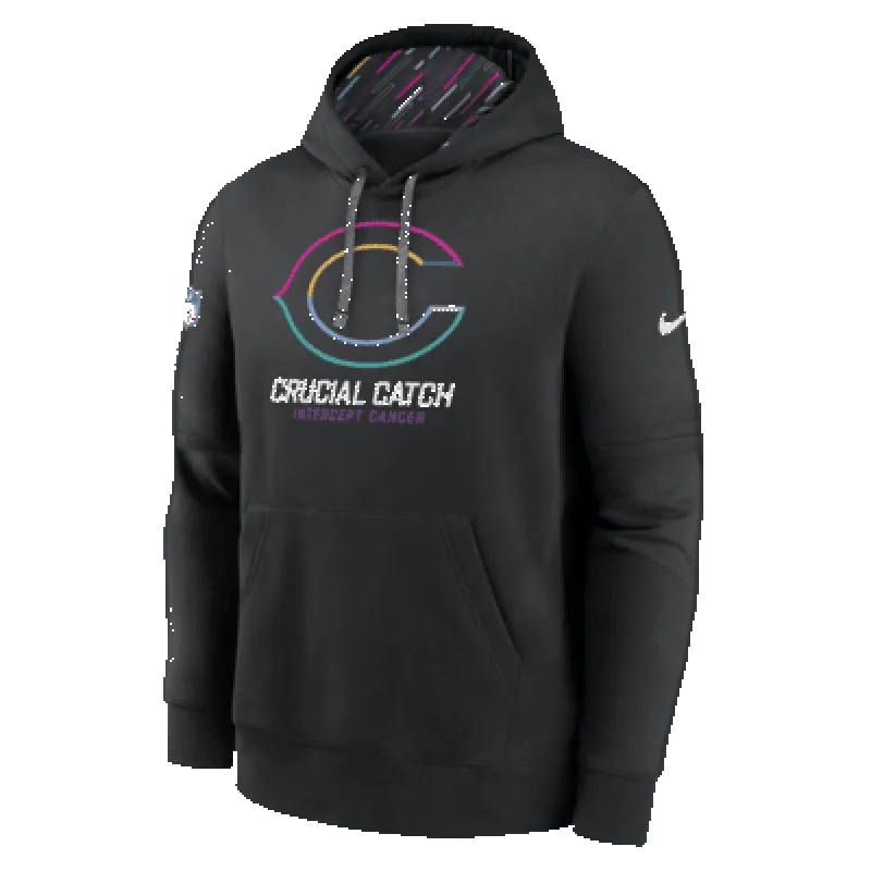 Chicago Bears Crucial Catch Club Men's Nike NFL Pullover Hoodie sold by Nike