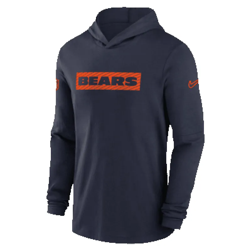 Chicago Bears Sideline Men's Nike Dri-FIT NFL Long-Sleeve Hooded Top made by Nike