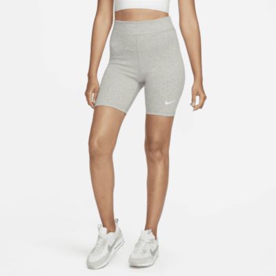 Women's Nike Sportswear Classic High-Waisted 8" Biker Shorts in Grey | DV7797-063 sold by Nike