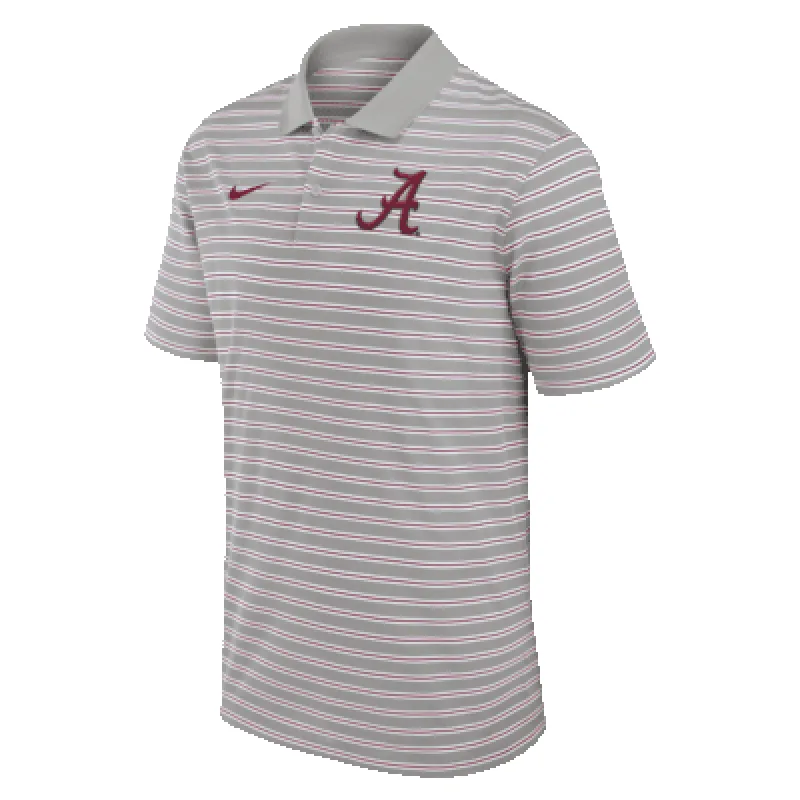 Alabama Crimson Tide Primetime Victory Striped Men's Nike Dri-FIT College Polo sold by Nike