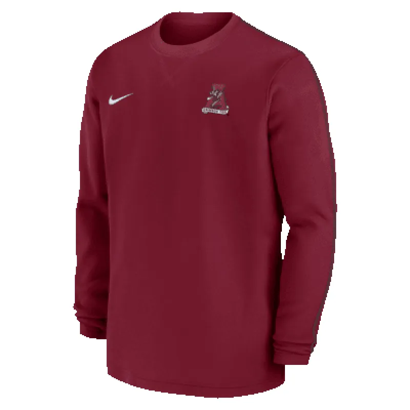 Alabama Crimson Tide Sideline Coach Men's Nike College Long-Sleeve Top sold by Nike