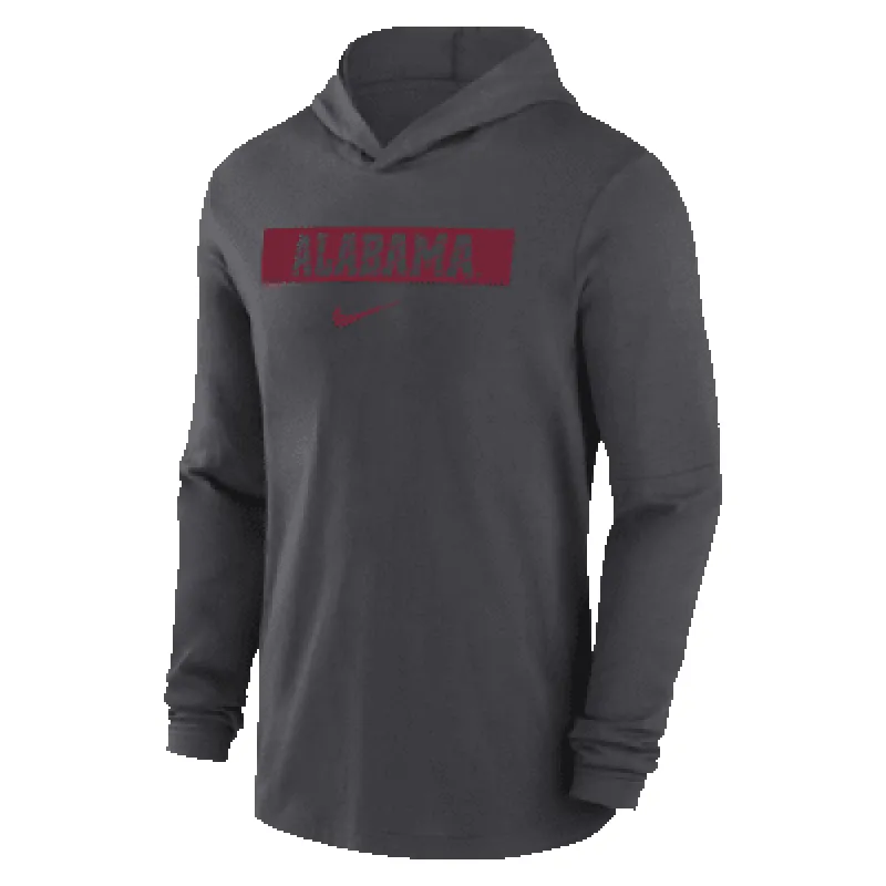 Alabama Crimson Tide Sideline Men's Nike Dri-FIT College Long-Sleeve Hooded Top sold by Nike