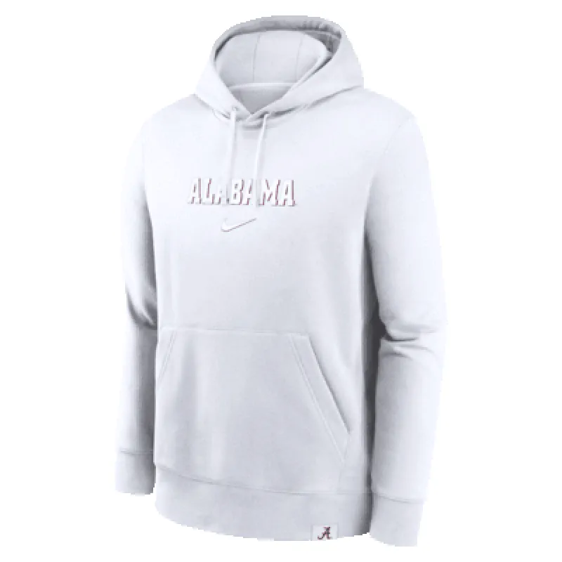 Alabama Crimson Tide Statement Wordmark Lockup Heavyweight Men's Nike College Pullover Hoodie sold by Nike