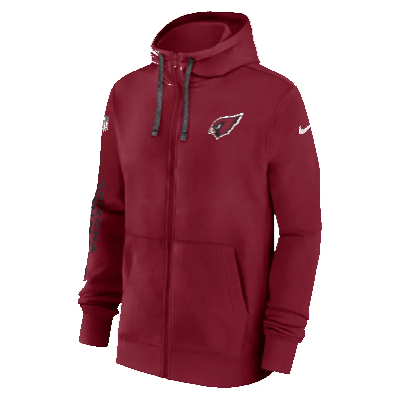 Arizona Cardinals Sideline Team Issue Club Men's Nike Full Zip Hoodie sold by Nike