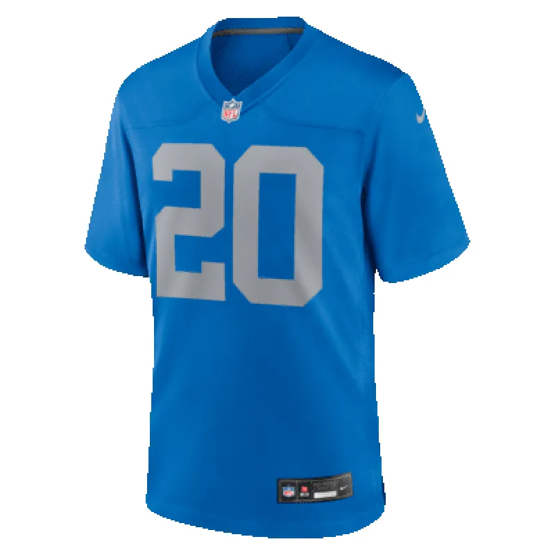 Barry Sanders Detroit Lions Men's Nike NFL Game Football Jersey made by Nike