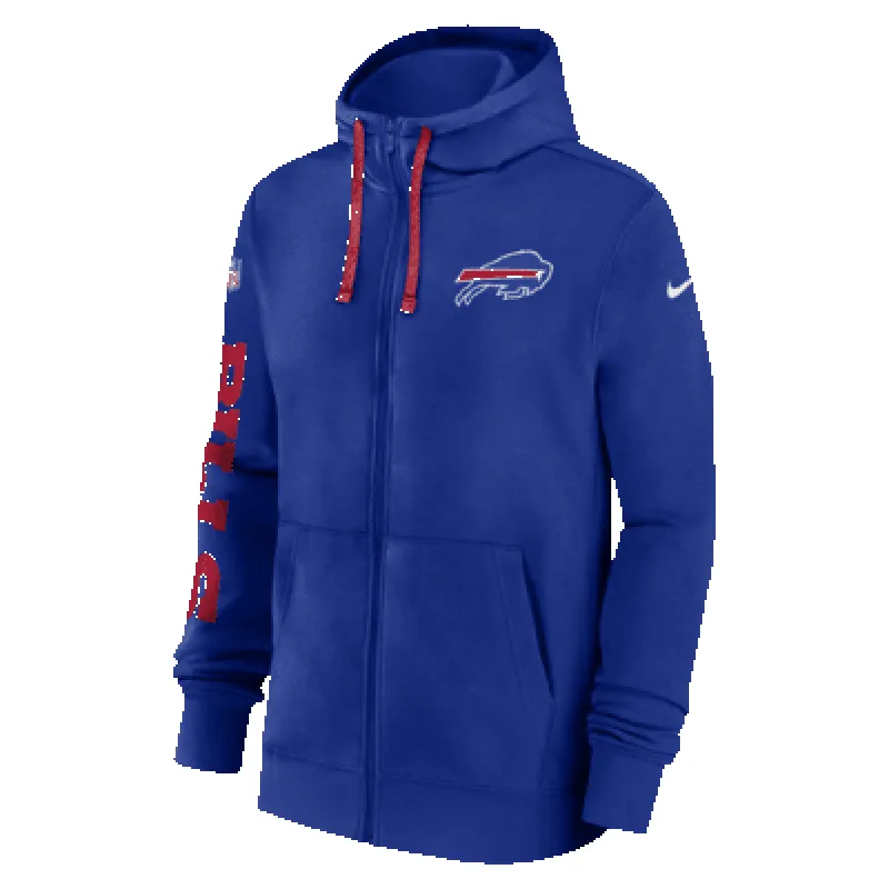 Buffalo Bills Sideline Team Issue Club Men's Nike Full Zip Hoodie sold by Nike