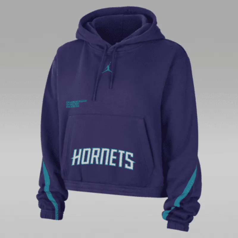 Charlotte Hornets Courtside Statement Edition Women's Jordan NBA Fleece Pullover Hoodie sold by Nike
