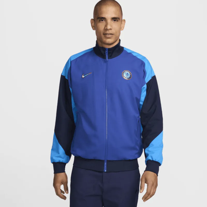 Chelsea FC Strike Men's Nike Dri-FIT Soccer Anthem Jacket sold by Nike