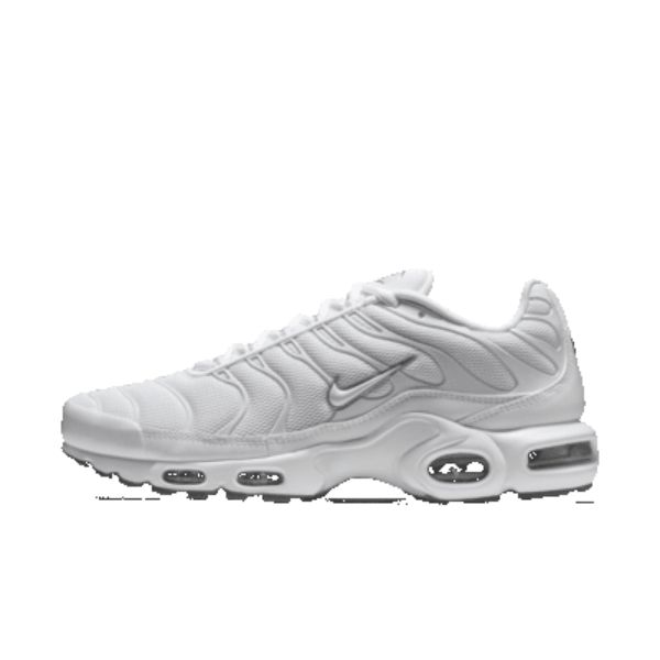 all white air max plus men's