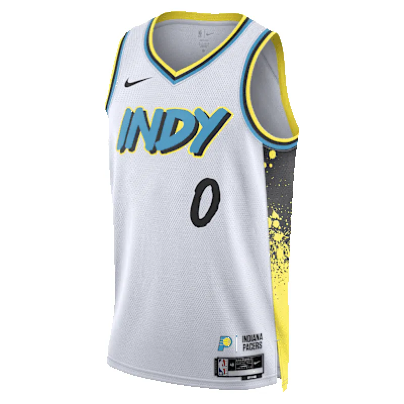 Tyrese Haliburton Indiana Pacers 2024/25 City Edition Men's Nike Dri-FIT NBA Swingman Jersey sold by Nike