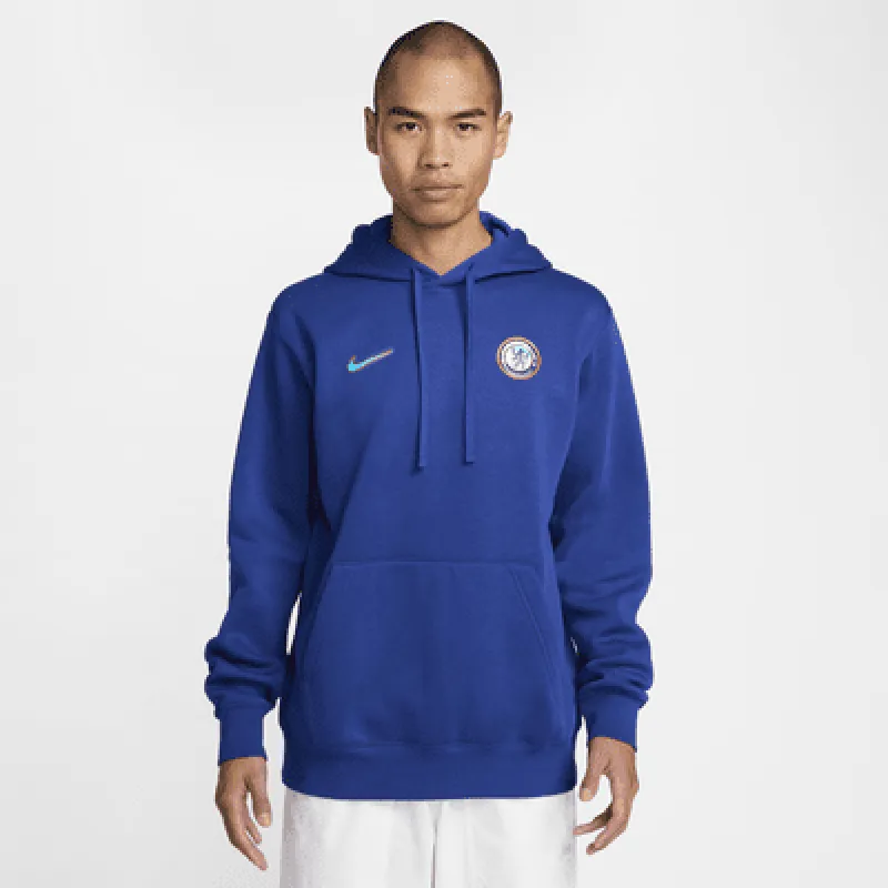 Chelsea FC Club Men's Nike Soccer Pullover Hoodie made by Nike