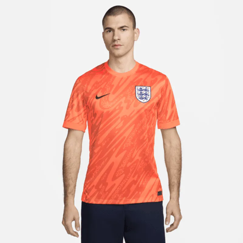 England (Men's Team) 2024/25 Stadium Goalkeeper Men's Nike Dri-FIT Soccer Replica Short-Sleeve Jersey sold by Nike