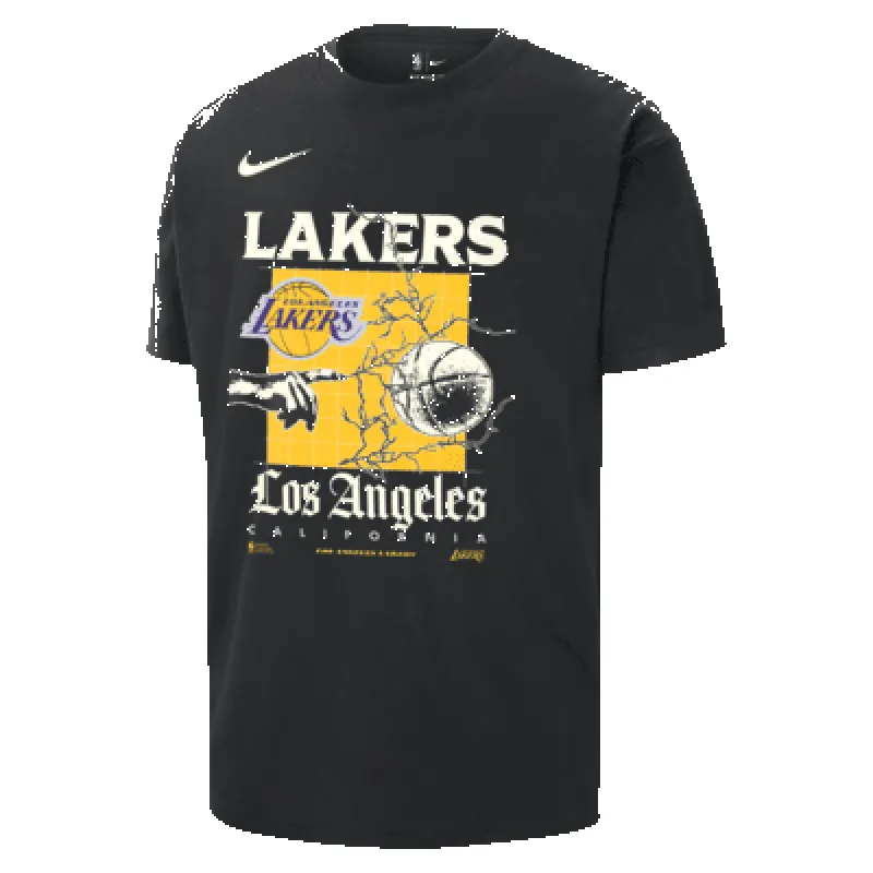 Los Angeles Lakers Courtside Men's Nike NBA Max90 T-Shirt sold by Nike