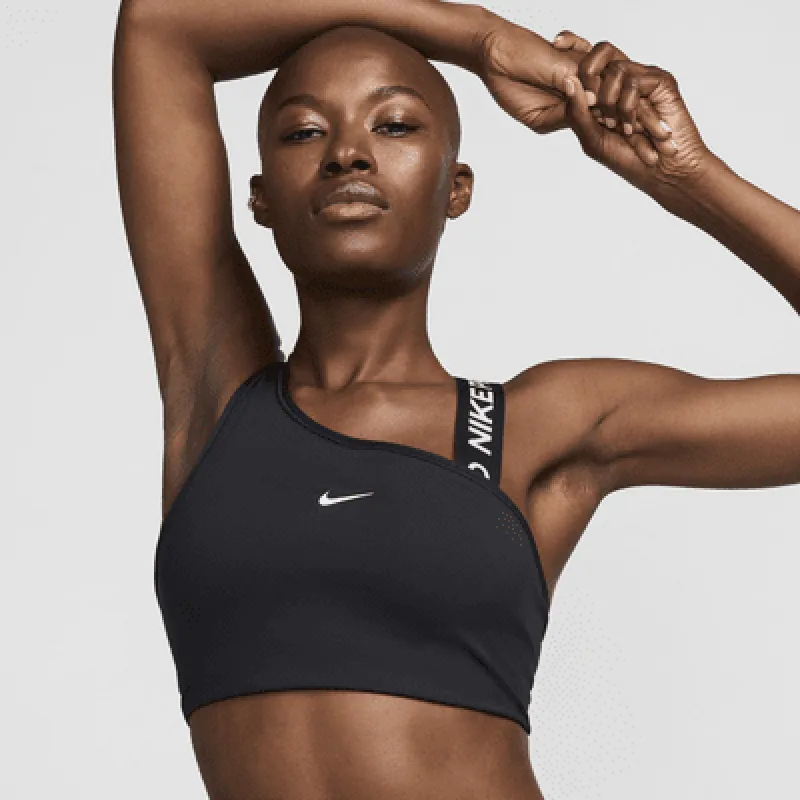 Nike Pro Swoosh Asymmetrical Women's Medium-Support Padded Sports Bra made by Nike