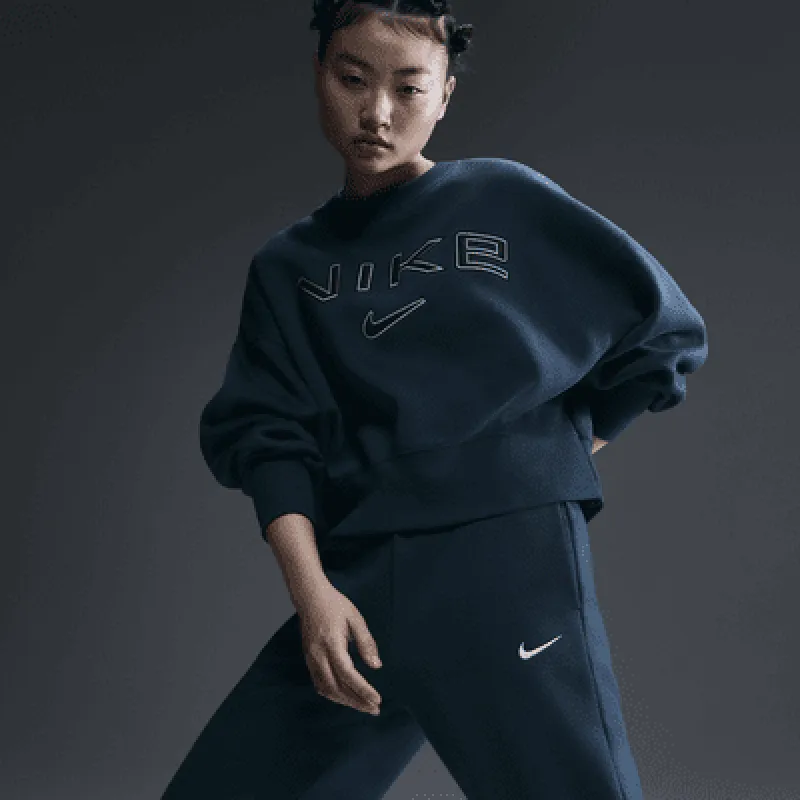Nike Sportswear Phoenix Fleece Women's Over-Oversized Crew-Neck Logo Sweatshirt sold by Nike