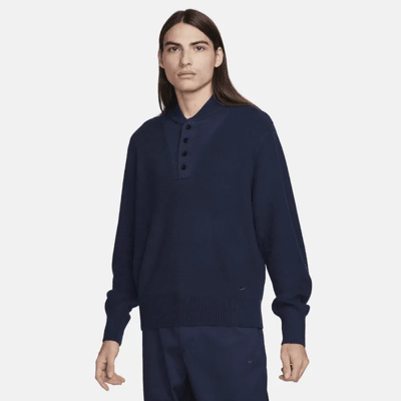 Nike Life Men's Long-Sleeve Military Henley Sweater sold by Nike