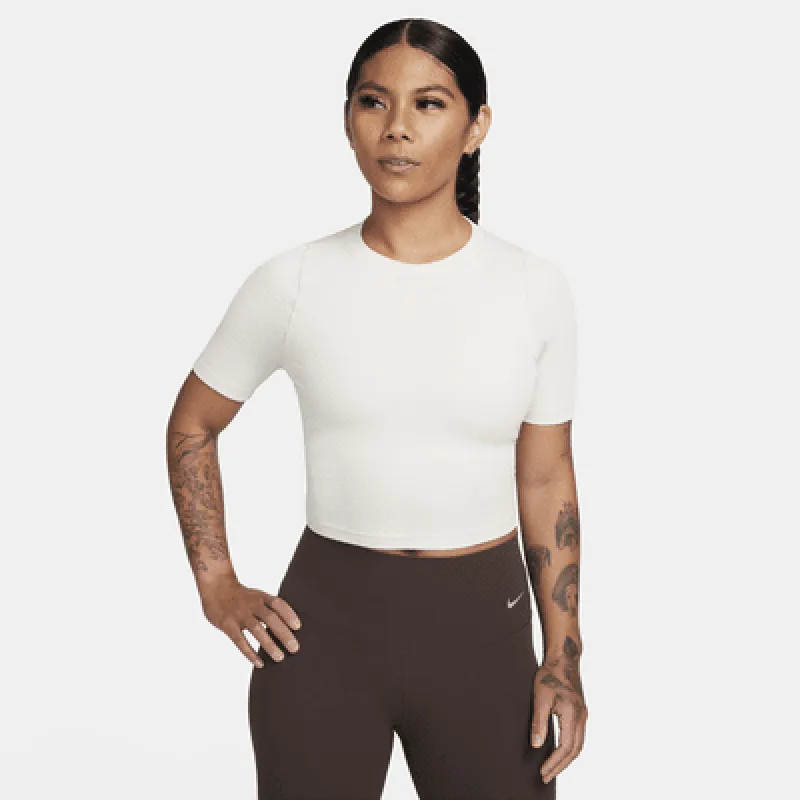 Nike Zenvy Rib Women's Dri-FIT Short-Sleeve Cropped Top sold by Nike