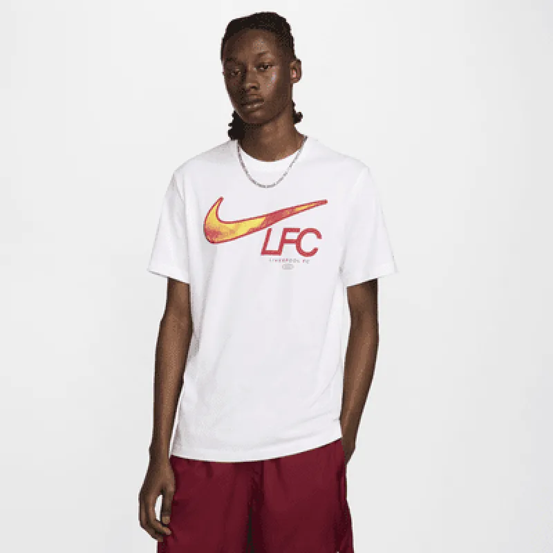 Liverpool FC Swoosh Men's Nike Soccer T-Shirt sold by Nike