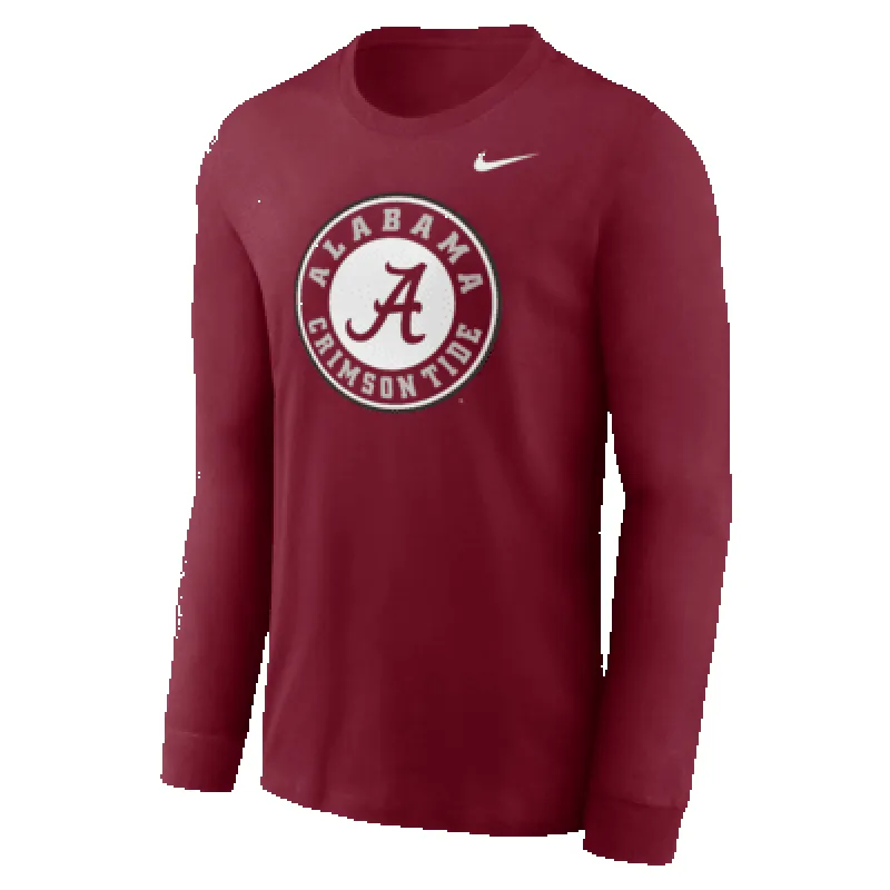 Alabama Crimson Tide Alternate Logo Men's Nike College Long-Sleeve T-Shirt sold by Nike